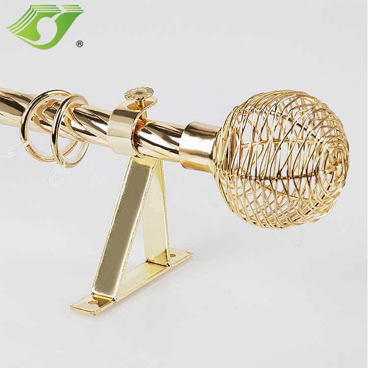 Stardeco Factory Wholesale iron window golden curtain rod design