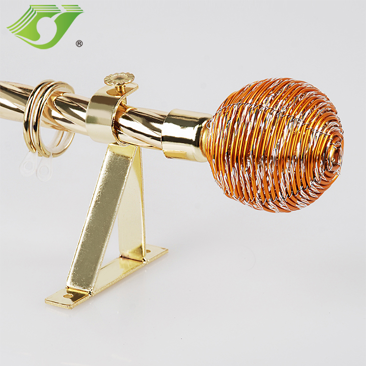 Stardeco Factory Wholesale iron window golden curtain rod design