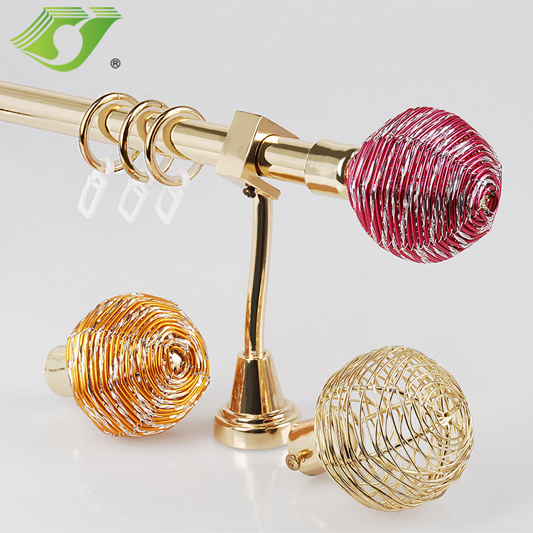 Stardeco Factory Wholesale iron window golden curtain rod design